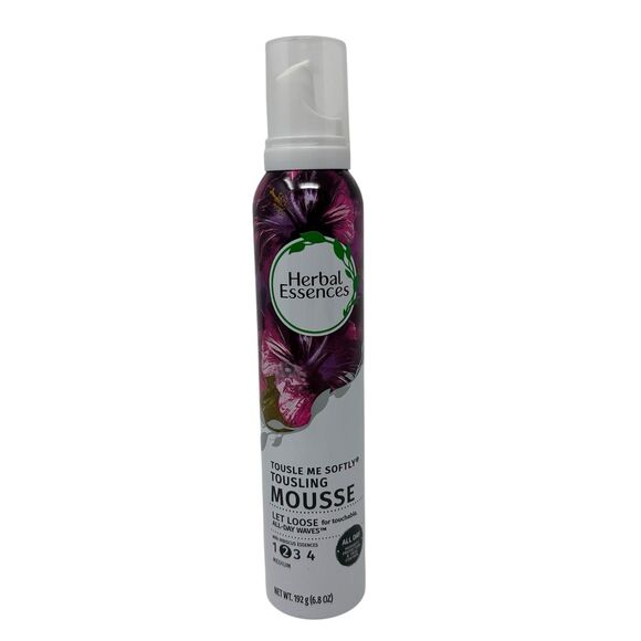Herbal Essences Tousle Me Softly Mousse #2 Medium Hold Curls Hibiscus, 6.8oz - Picture 1 of 4